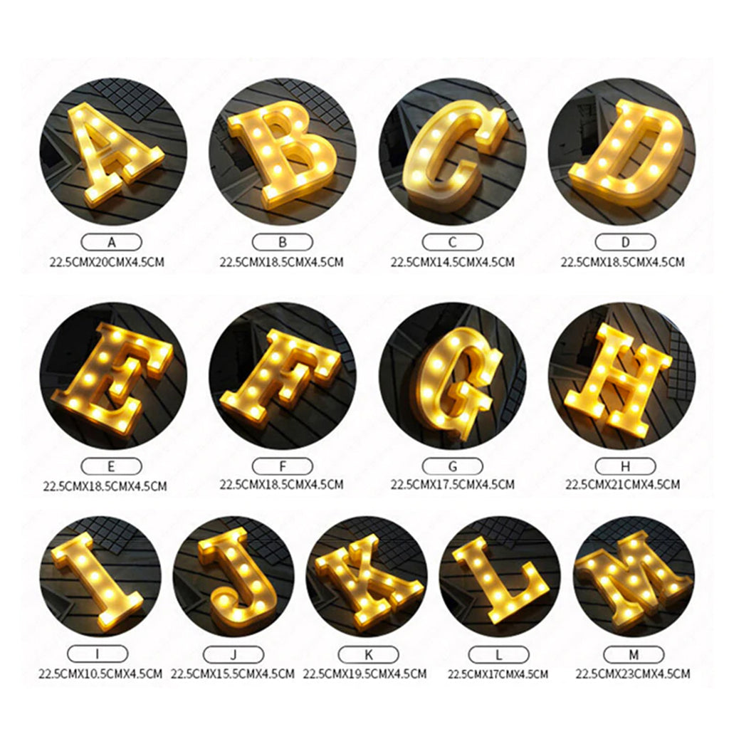 Litere volumetrice luminoase LED cu baterii Litere luminoase Lumini Terasa