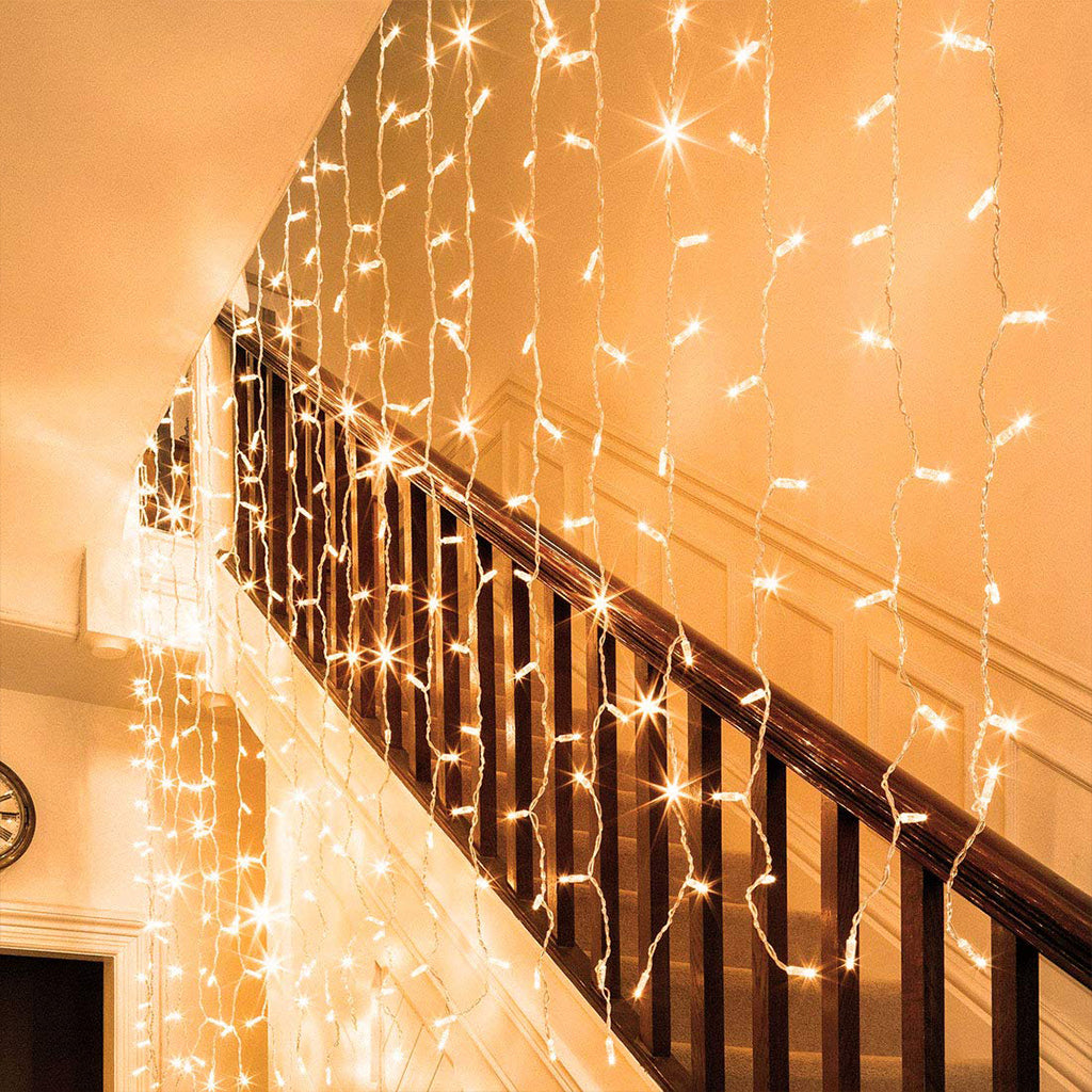 Perdea luminoasa 3M x 3M 306 leduri interconectabila Plase Lumini Terasa