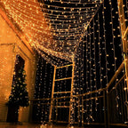 Perdea luminoasa 3M x 3M 306 leduri interconectabila Plase Lumini Terasa