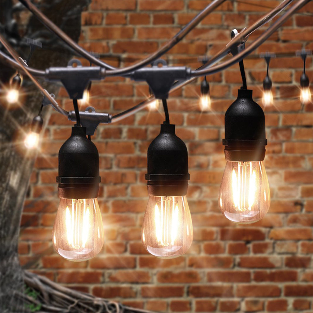 Ghirlanda luminoasa 15 m. cu 15 becuri LED E27 interconectabila Ghirlanda luminoasa Lumini Terasa