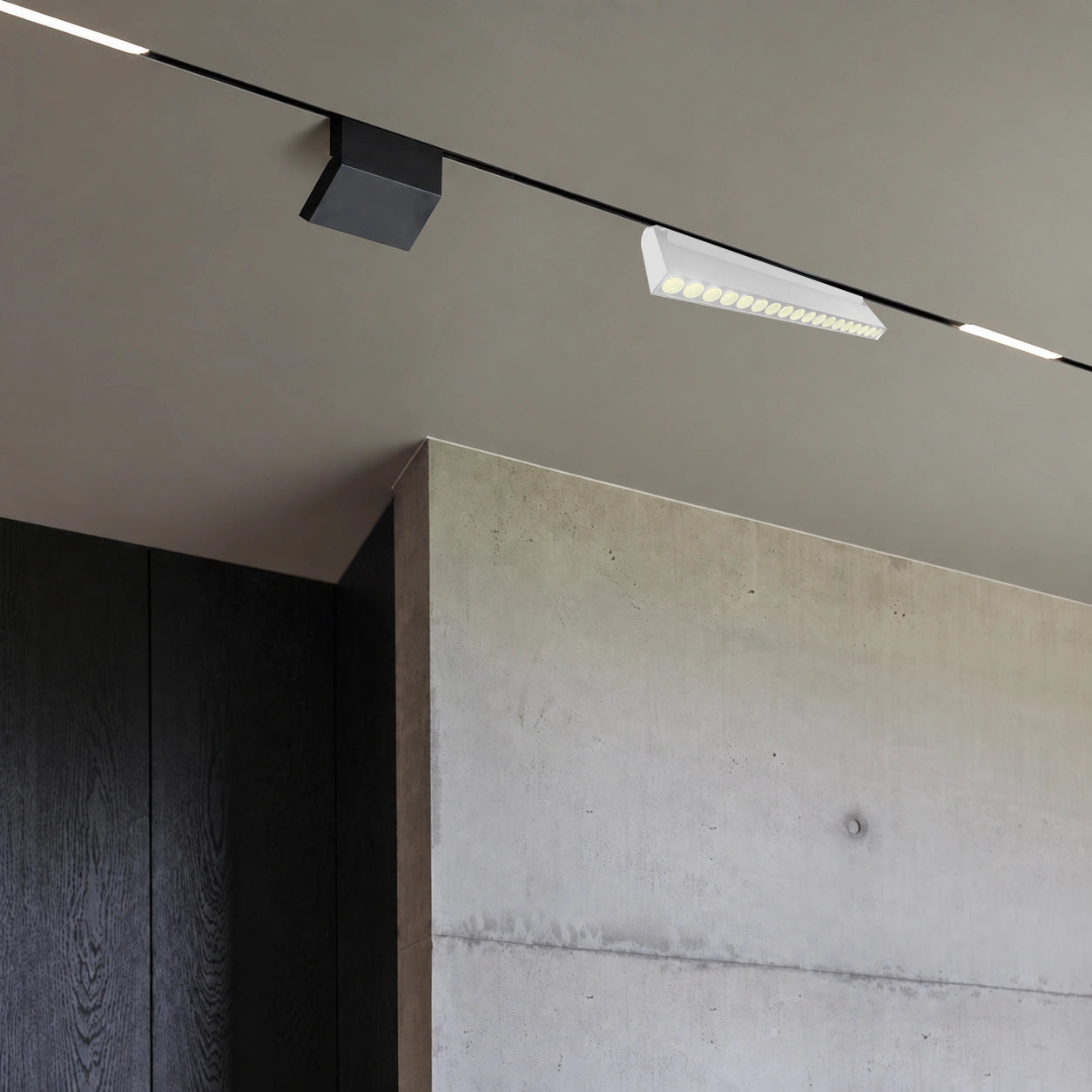 Proiector pentru sina magnetica orientabil FOLD18 ALB LED LUXON