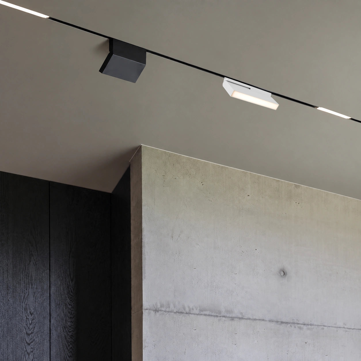 Proiector pentru sina magnetica orientabil FOLD20 ALB LED LUXON
